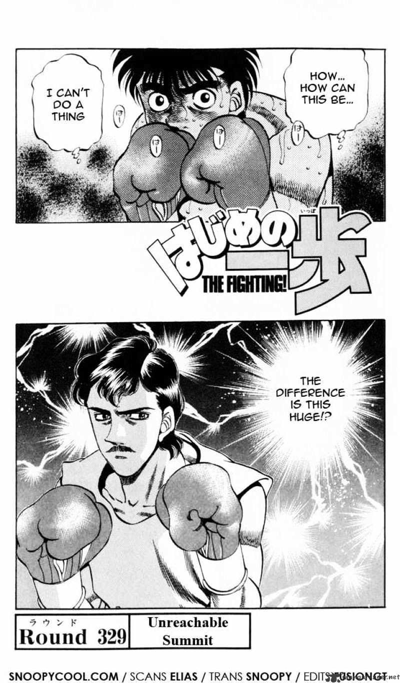 Hajime no Ippo – The First Step chapter 329 page 1