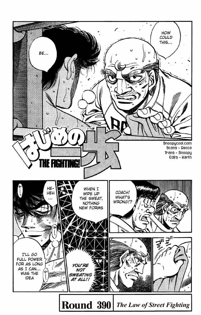 Hajime no Ippo – The First Step chapter 390 page 1