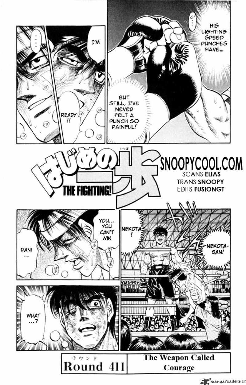 Hajime no Ippo – The First Step chapter 411 page 1