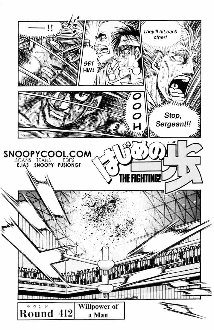 Hajime no Ippo – The First Step chapter 412 page 1