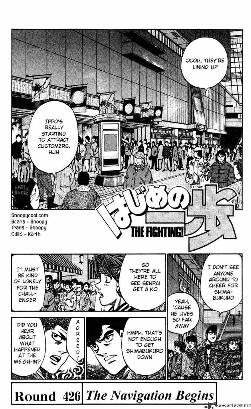 Hajime no Ippo – The First Step chapter 426 page 1