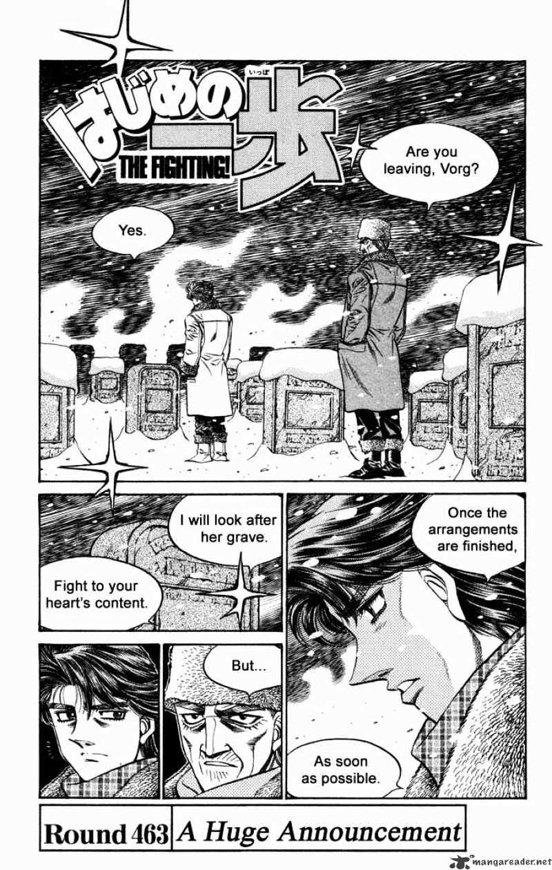 Hajime no Ippo – The First Step chapter 463 page 1