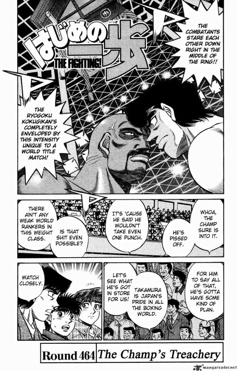 Hajime no Ippo – The First Step chapter 464 page 1