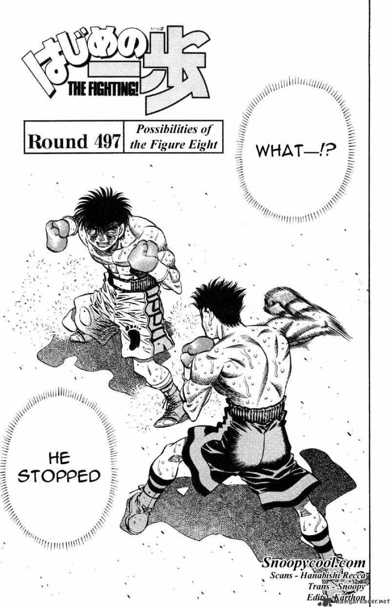 Hajime no Ippo – The First Step chapter 497 page 1