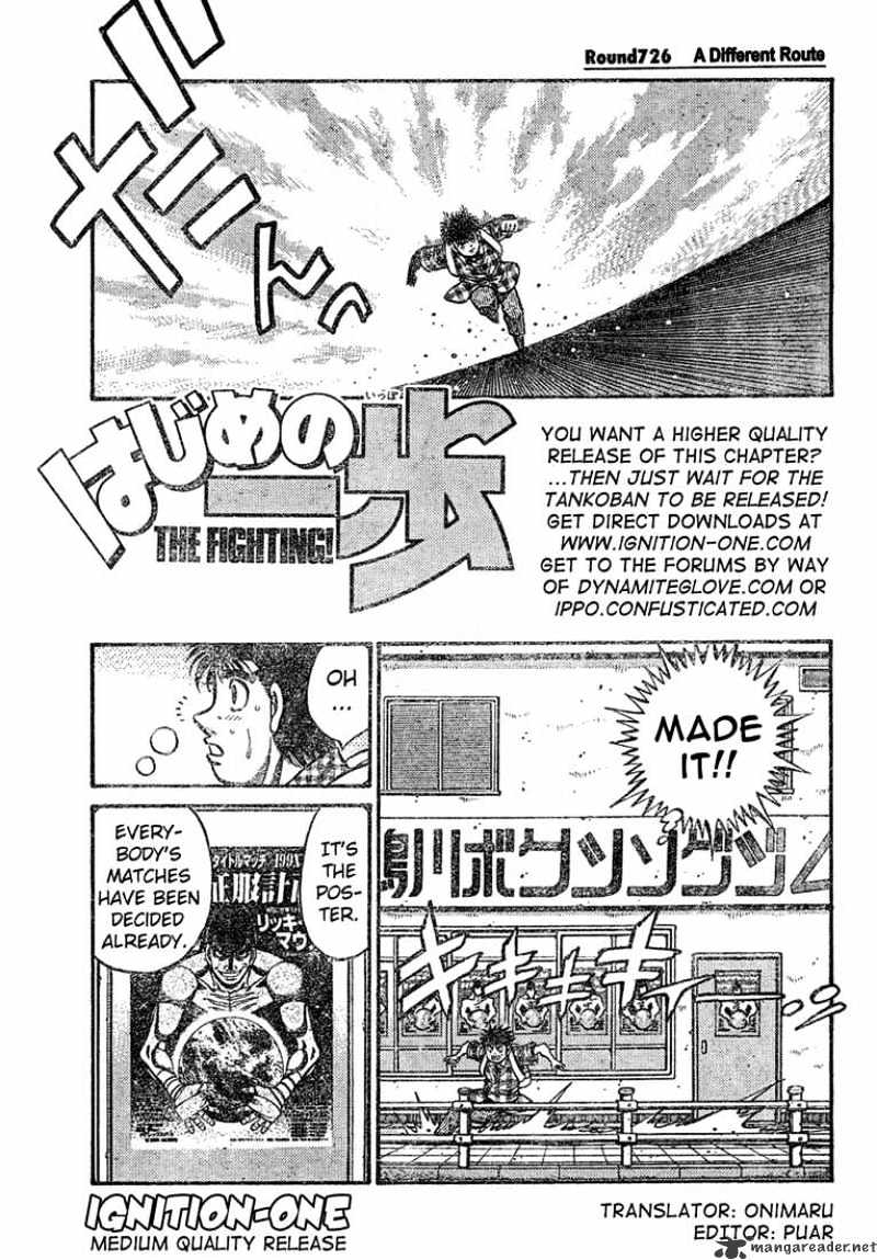 Hajime no Ippo – The First Step chapter 726 page 1