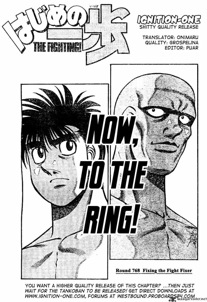 Hajime no Ippo – The First Step chapter 768 page 1