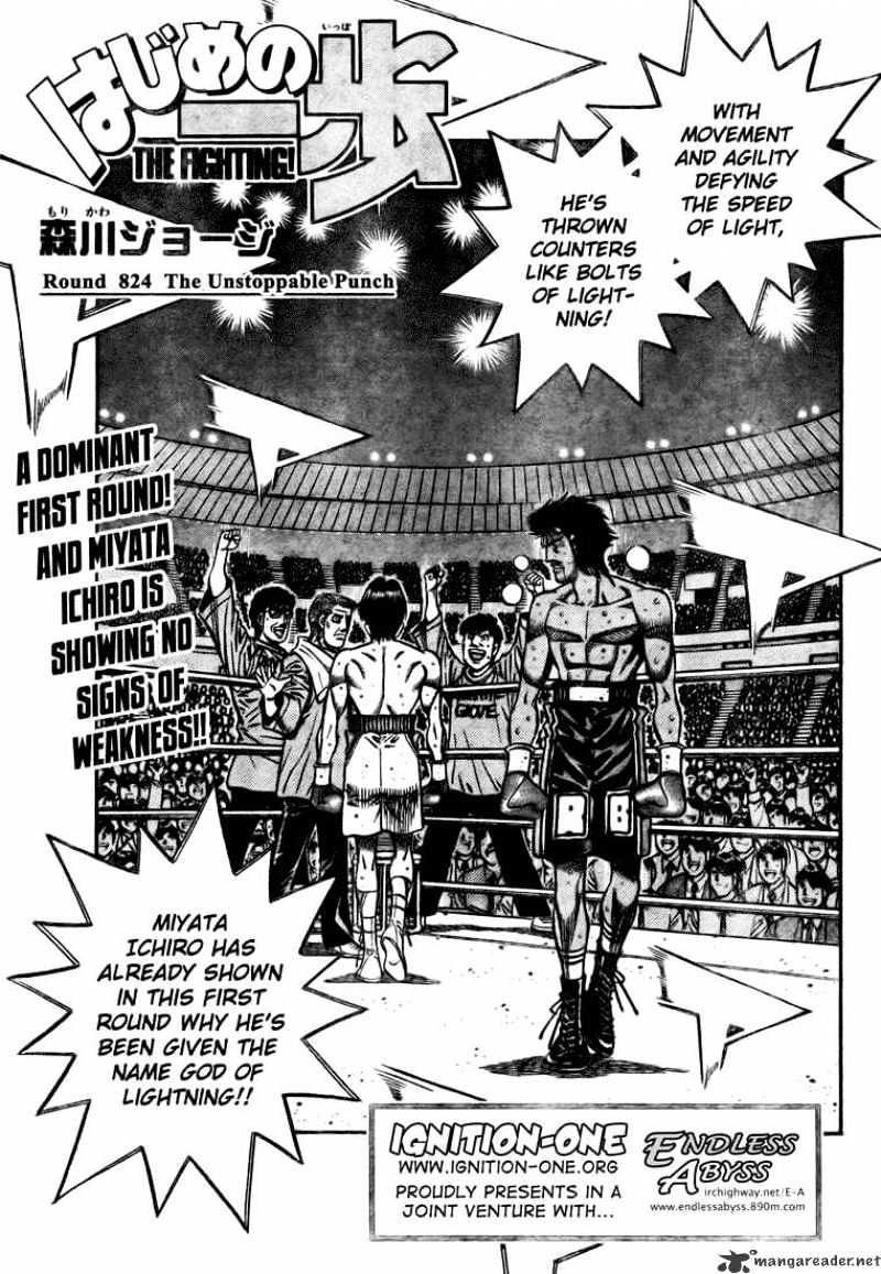 Hajime no Ippo – The First Step chapter 824 page 1