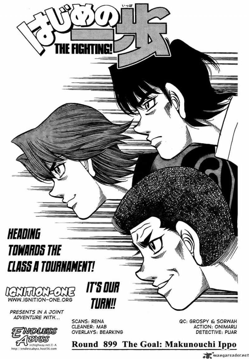 Hajime no Ippo – The First Step chapter 899 page 1