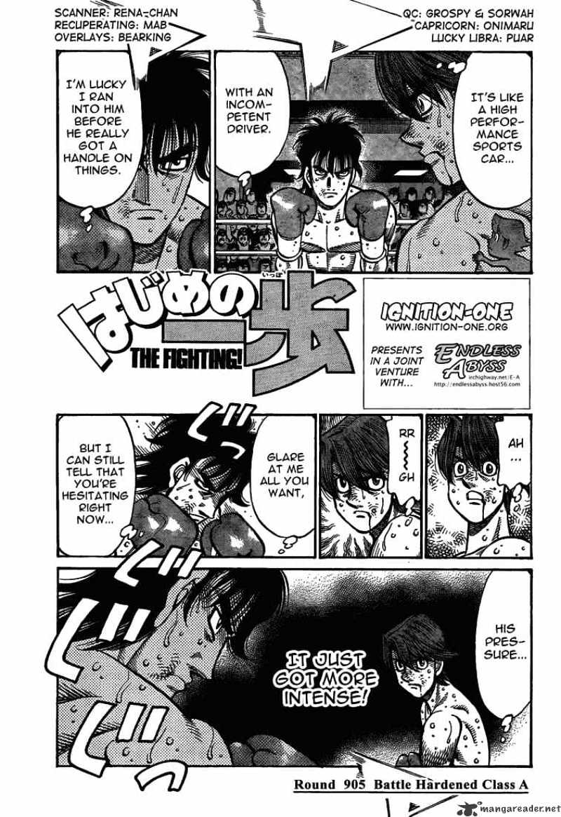 Hajime no Ippo – The First Step chapter 905 page 1