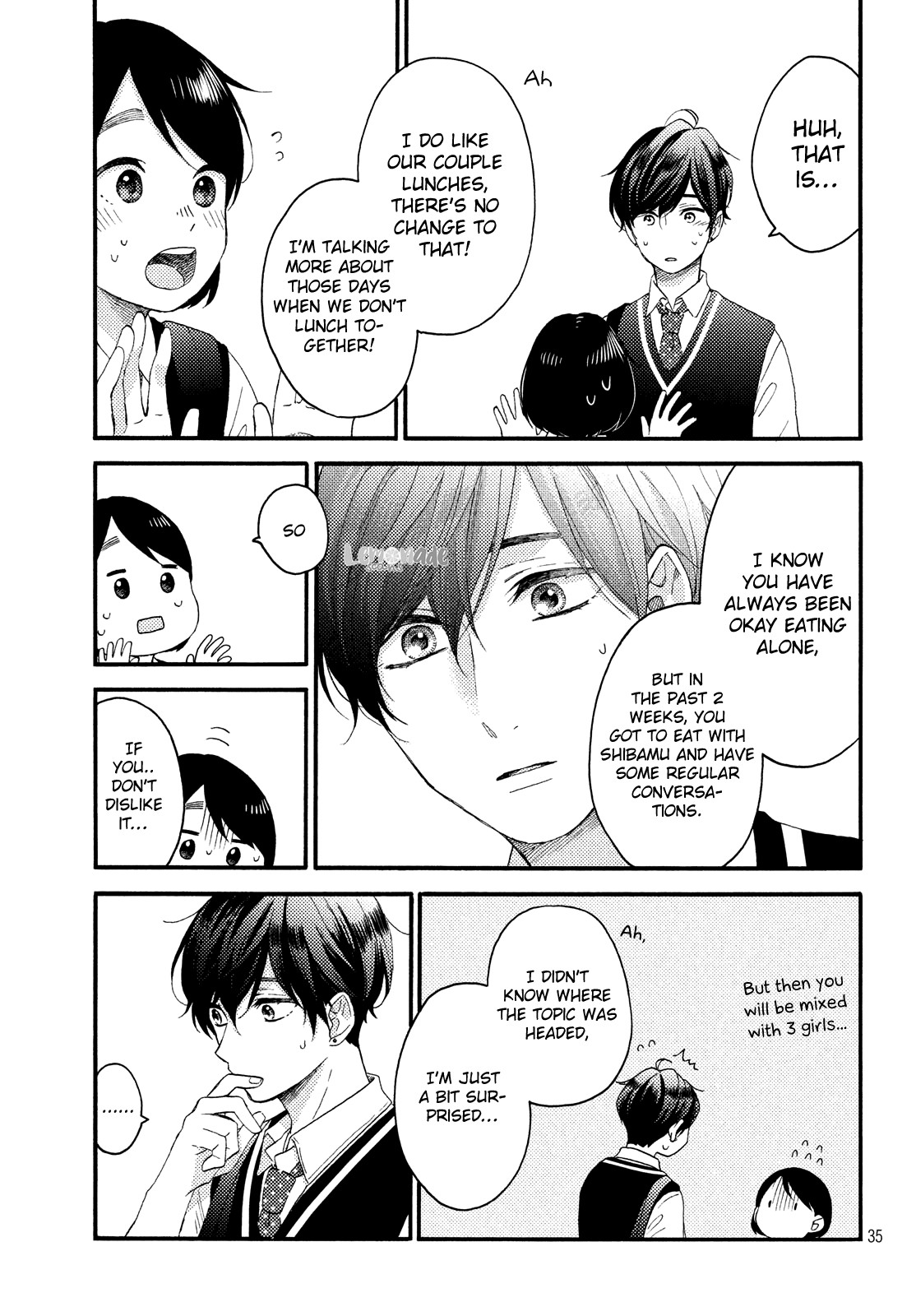 Hananoi-kun to Koi no Yamai chapter 17 page 36