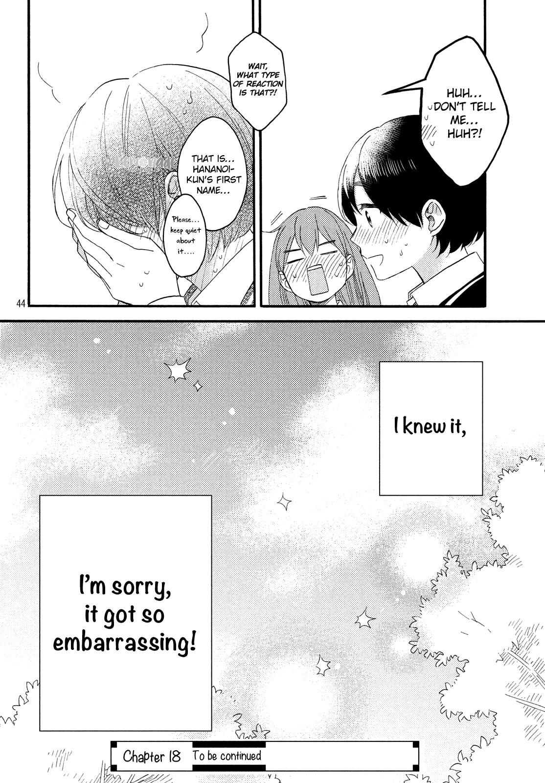 Hananoi-kun to Koi no Yamai chapter 17 page 45