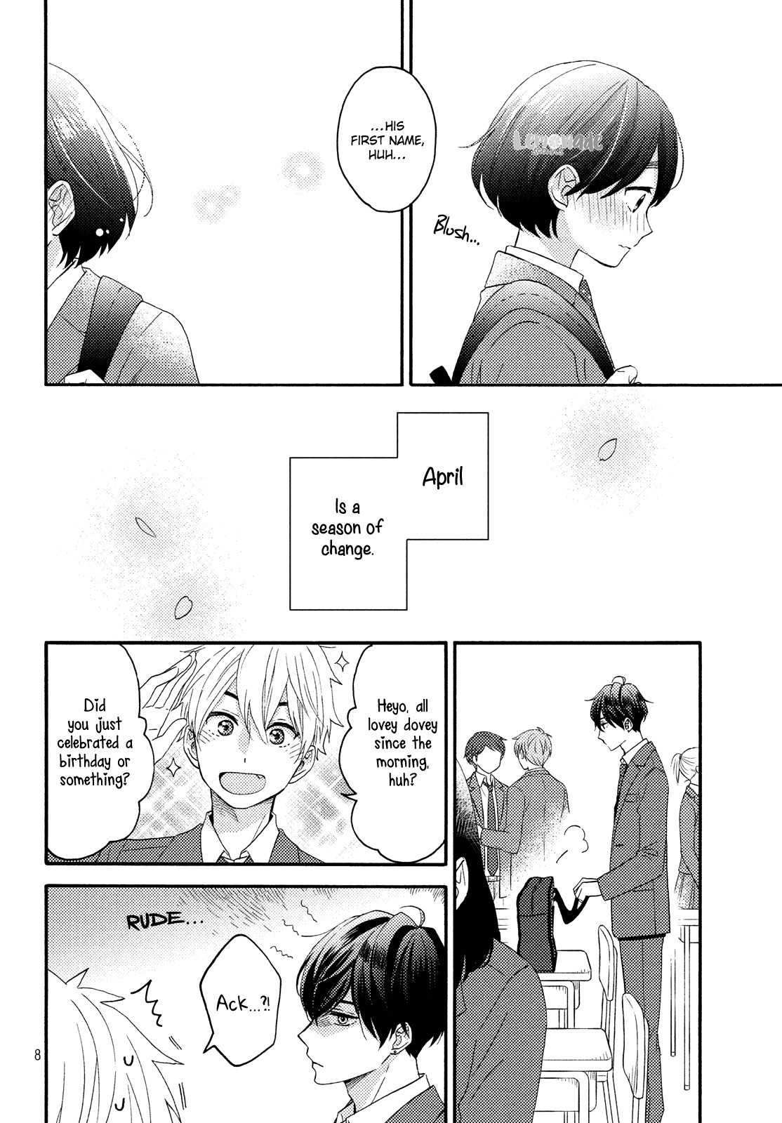Hananoi-kun to Koi no Yamai chapter 17 page 9