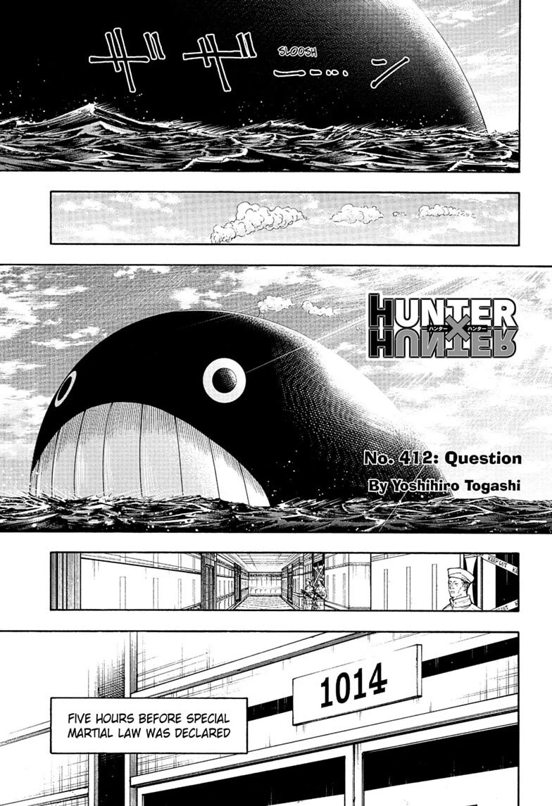 Hunter X Hunter chapter 412 page 1
