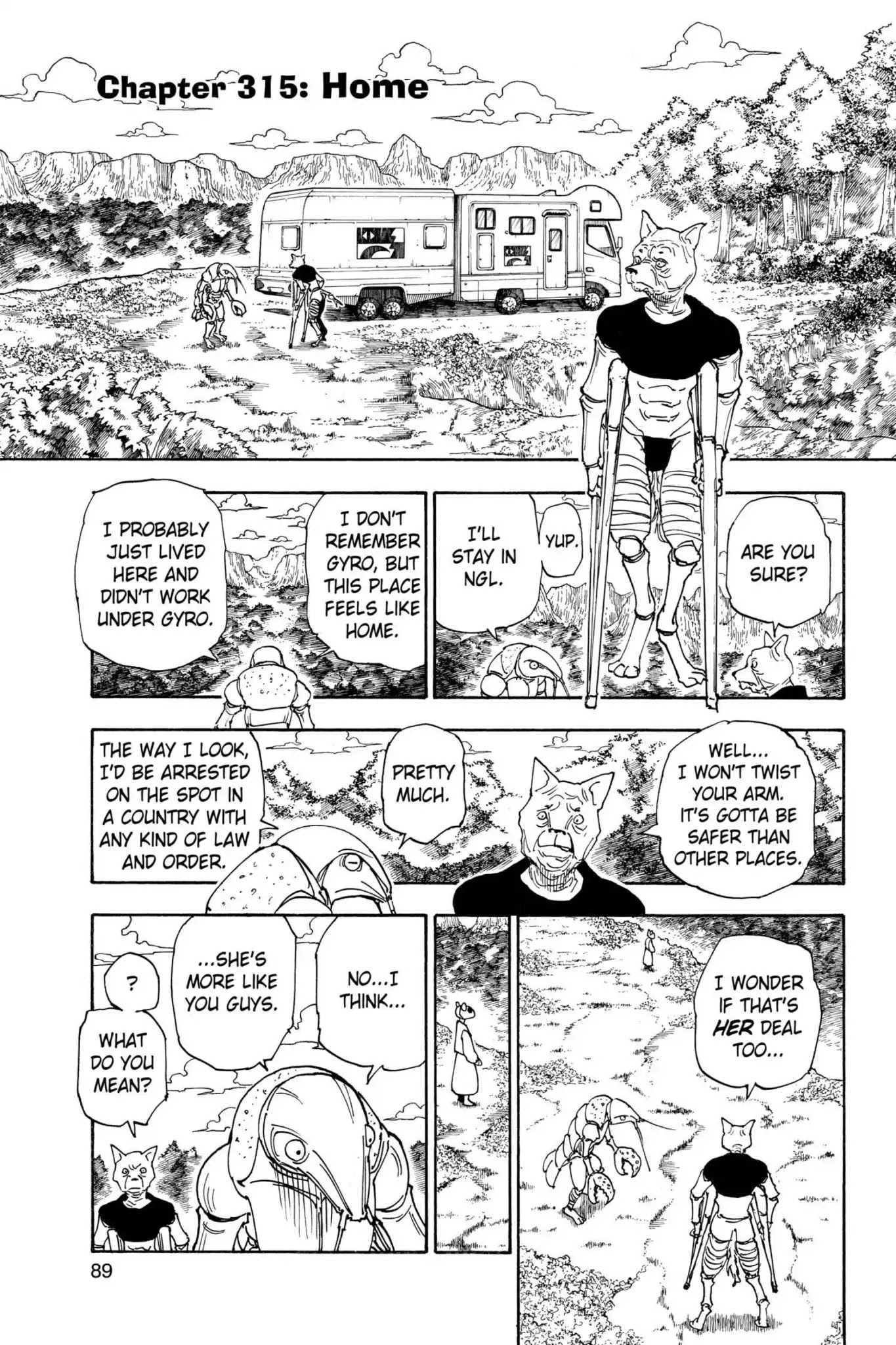 Hunter X Hunter chapter 315 page 1