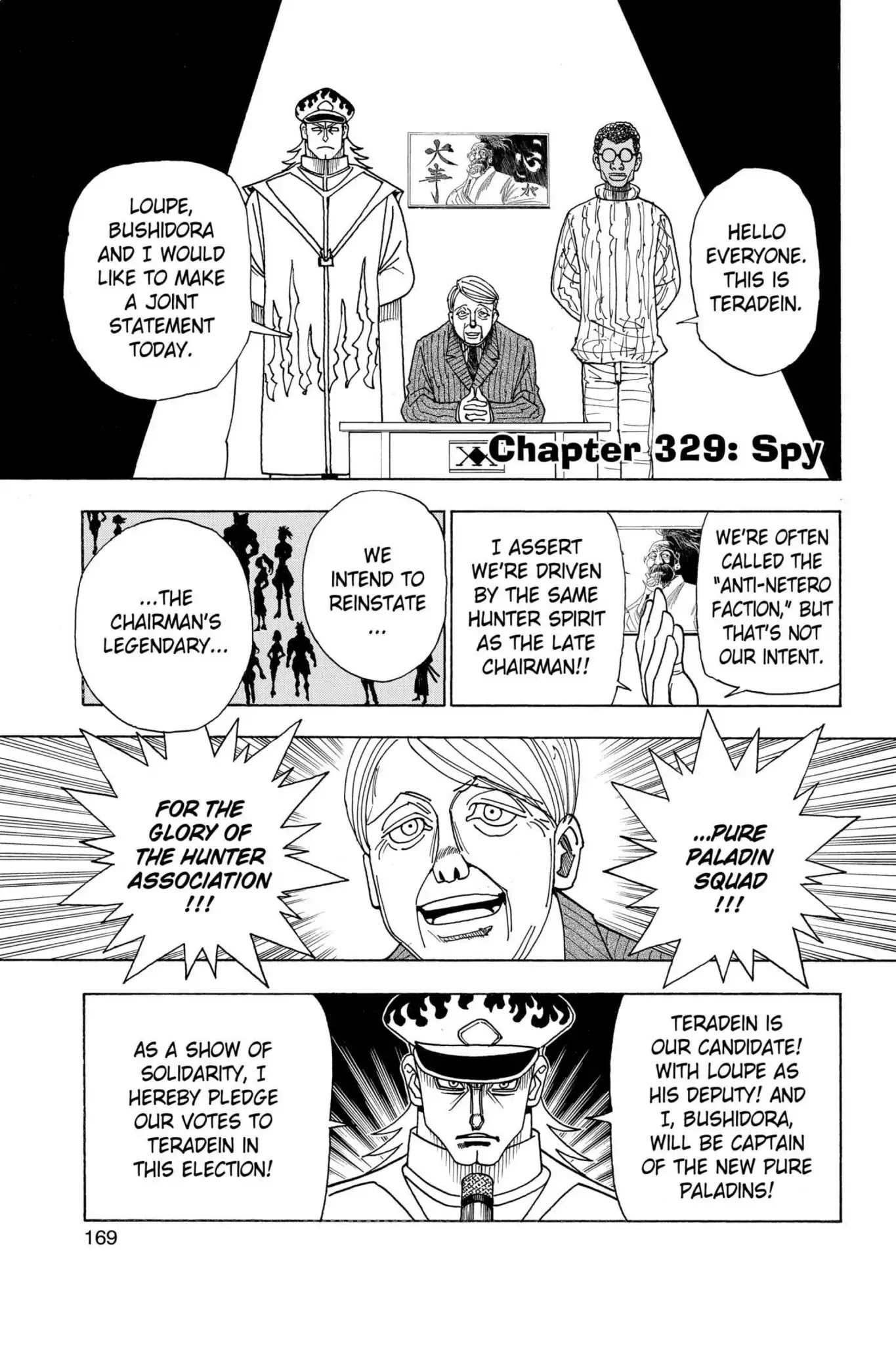 Hunter X Hunter chapter 329 page 1