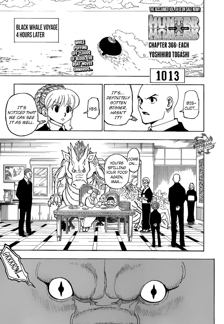 Hunter X Hunter chapter 366 page 1