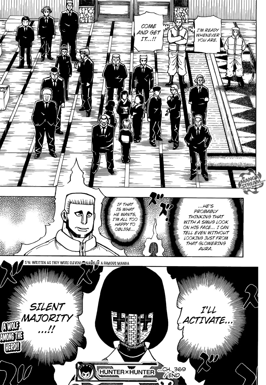 Hunter X Hunter chapter 369 page 21