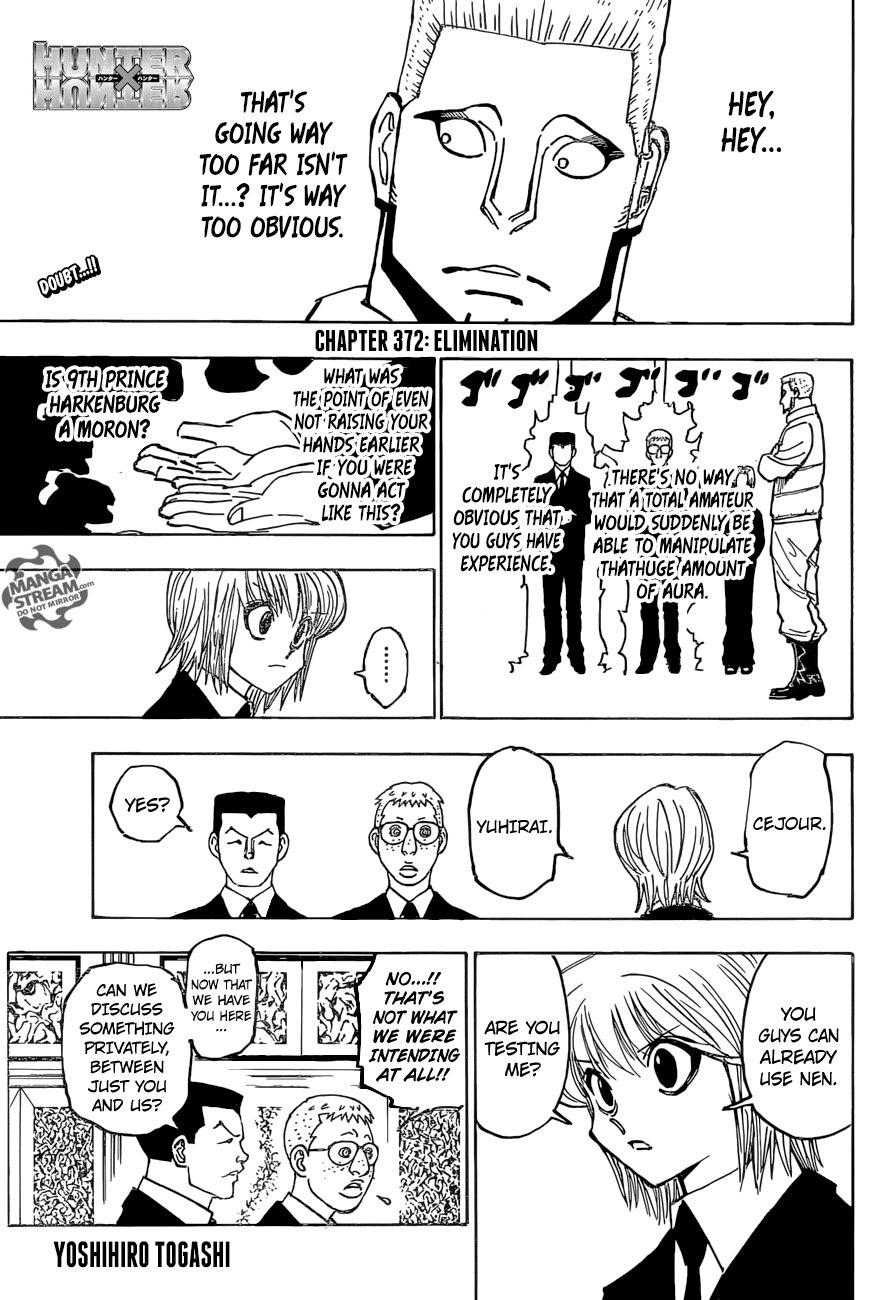 Hunter X Hunter chapter 372 page 1