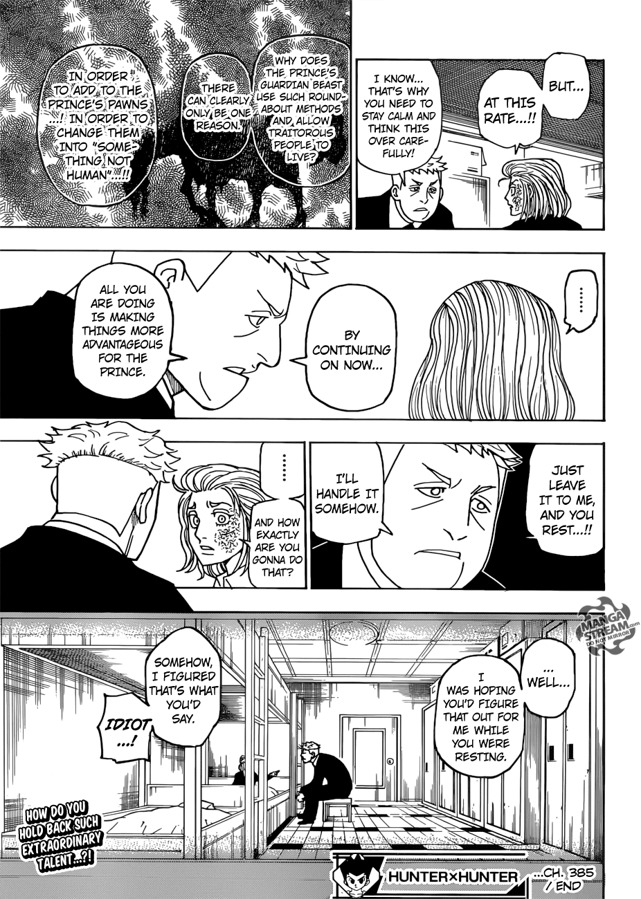 Hunter X Hunter chapter 385 page 20