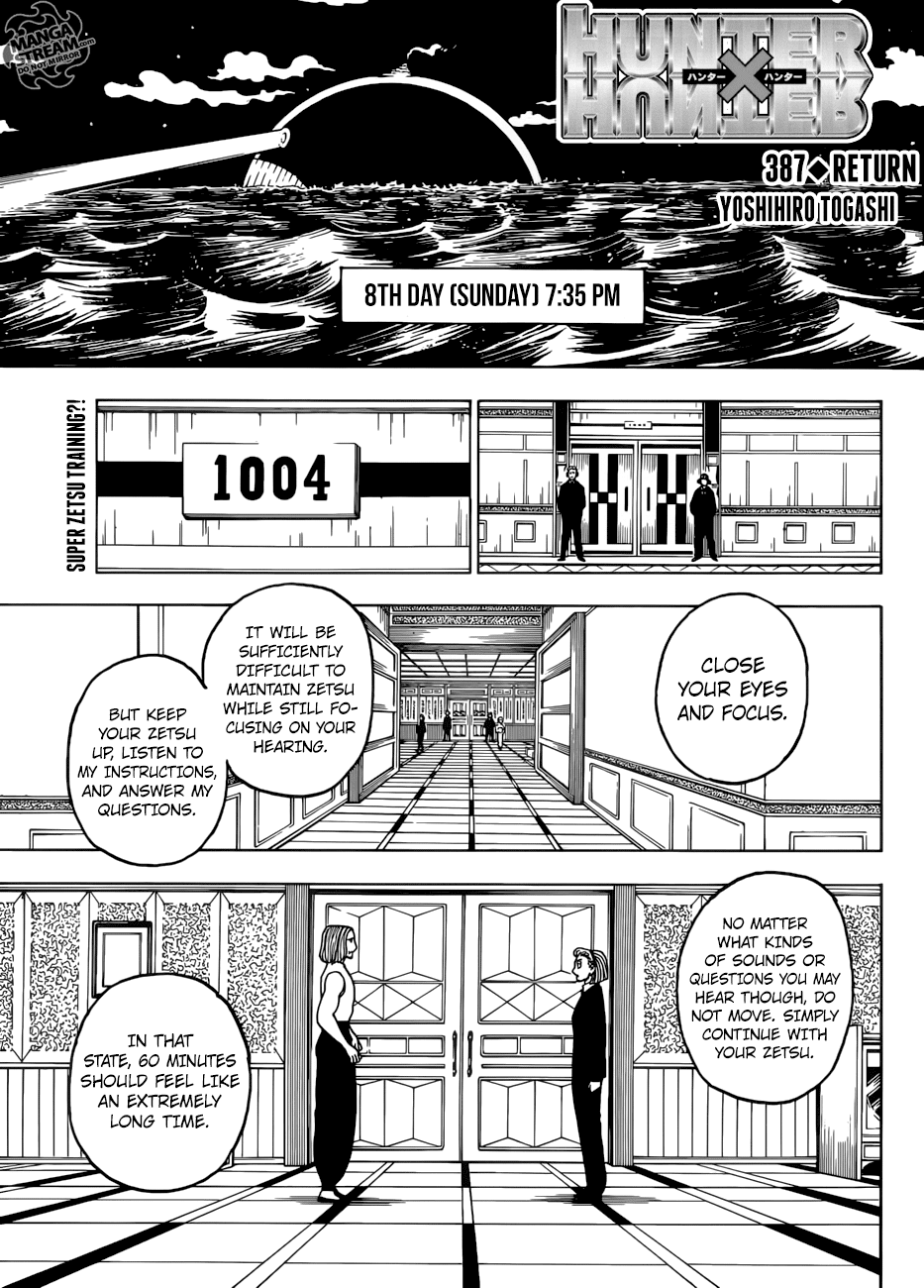 Hunter X Hunter chapter 387 page 1