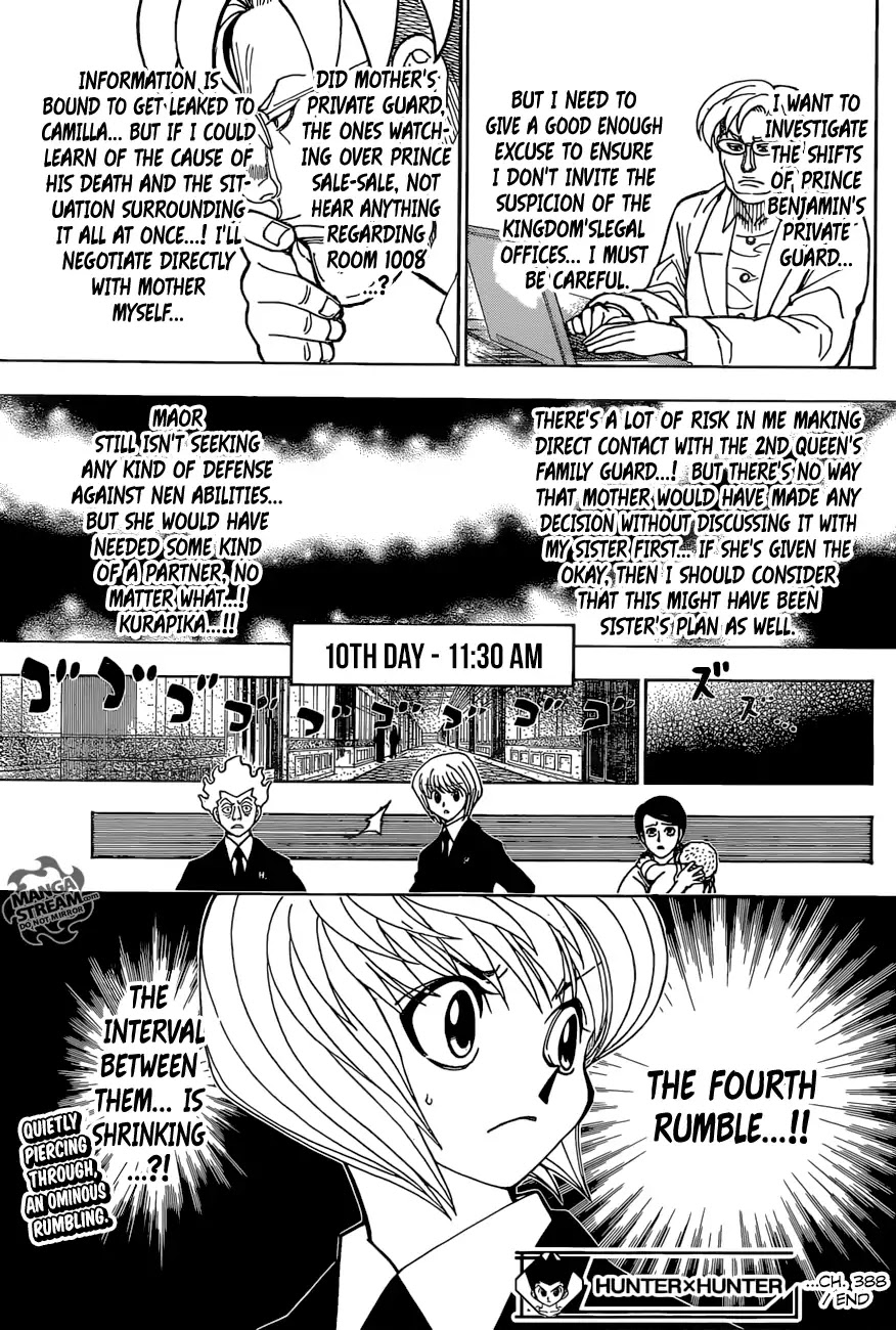 Hunter X Hunter chapter 388 page 19