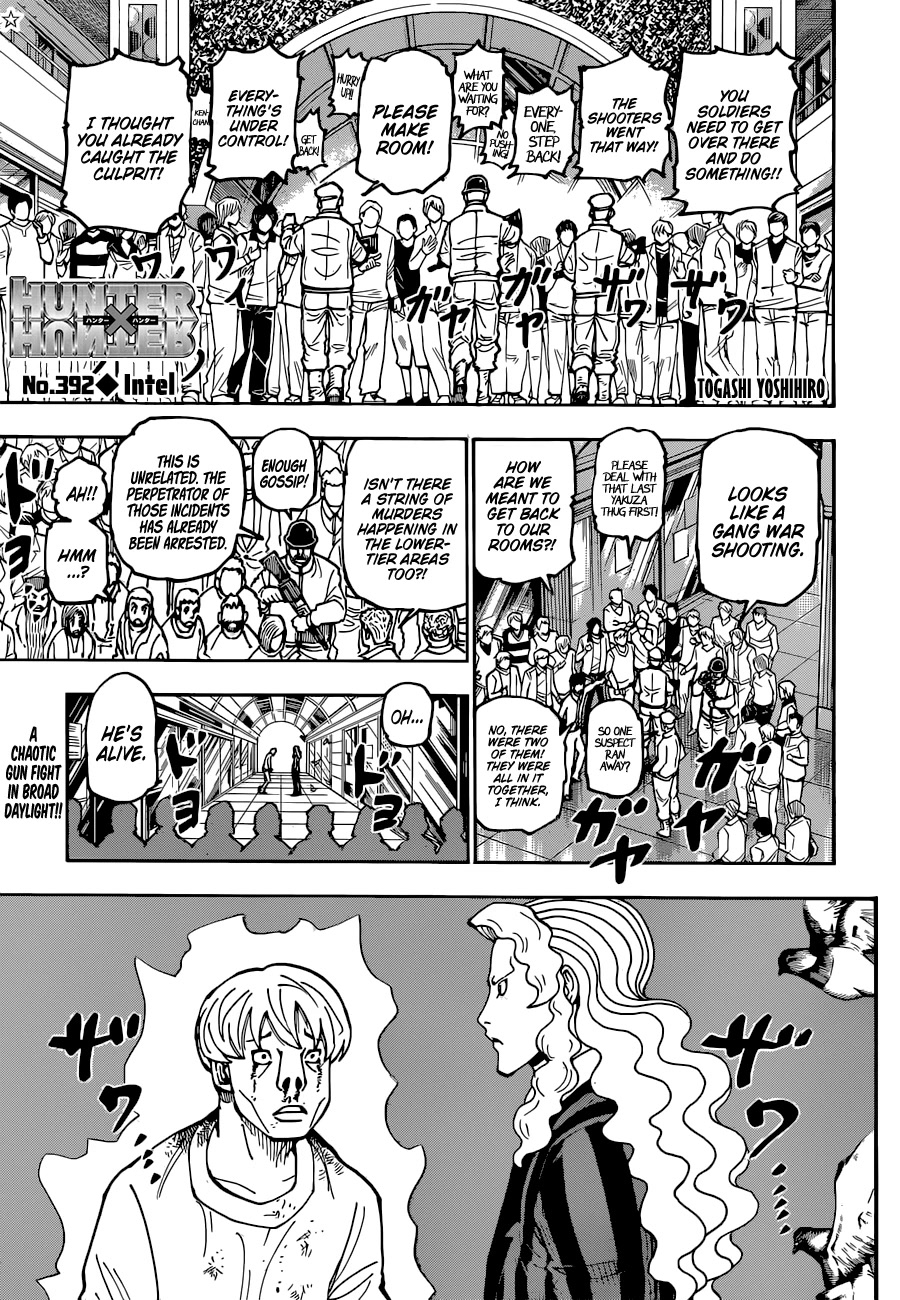 Hunter X Hunter chapter 392 page 1