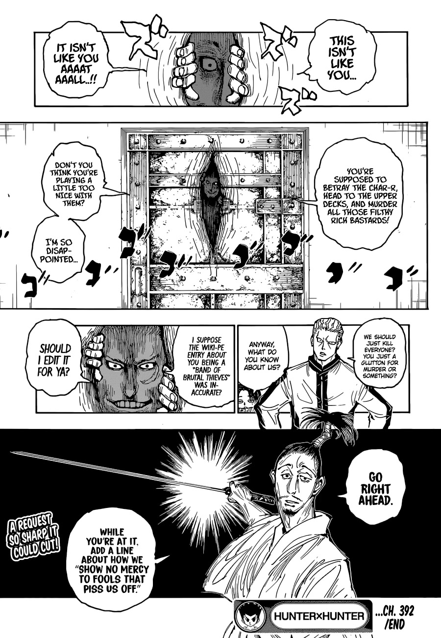 Hunter X Hunter chapter 392 page 20