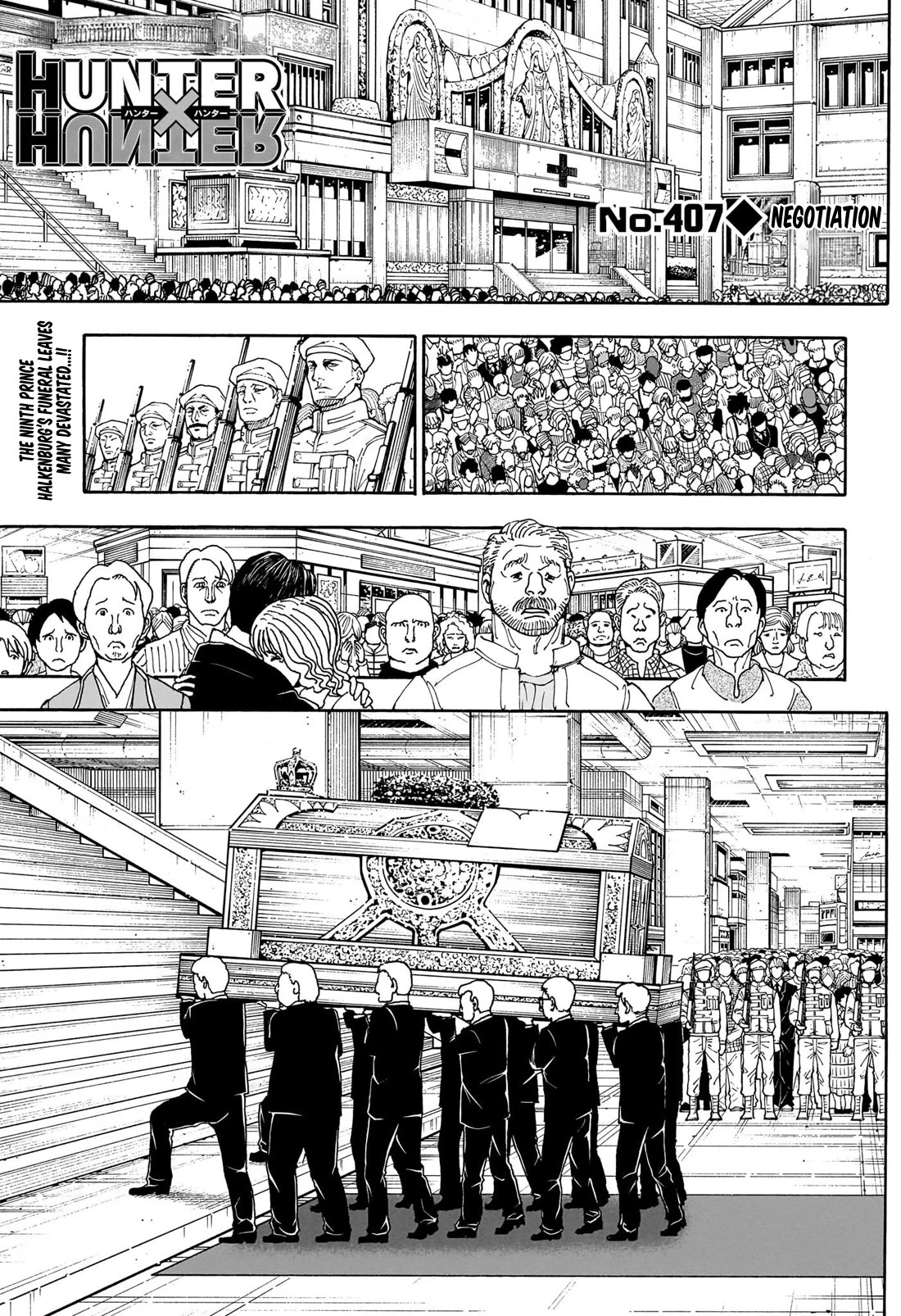 Hunter X Hunter chapter 407 page 1