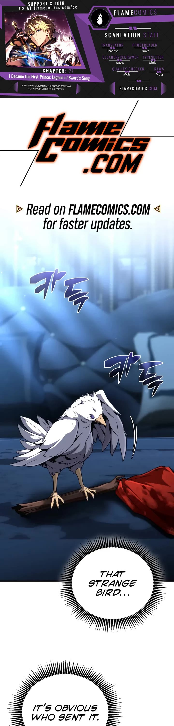 I Became the First Prince: Legend of Sword's Song chapter 27 page 1