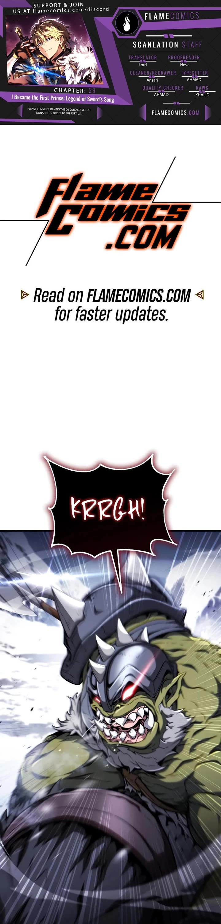 I Became the First Prince: Legend of Sword's Song chapter 29 page 1