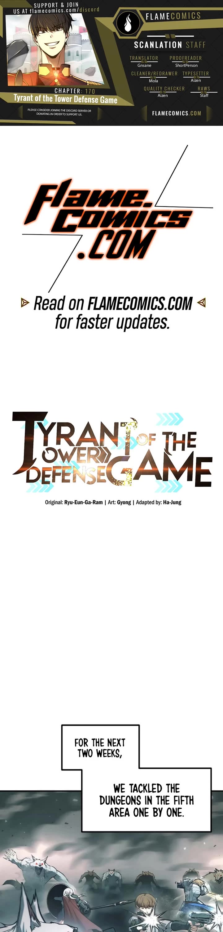 I Became the Tyrant of a Defense Game chapter 170 page 1