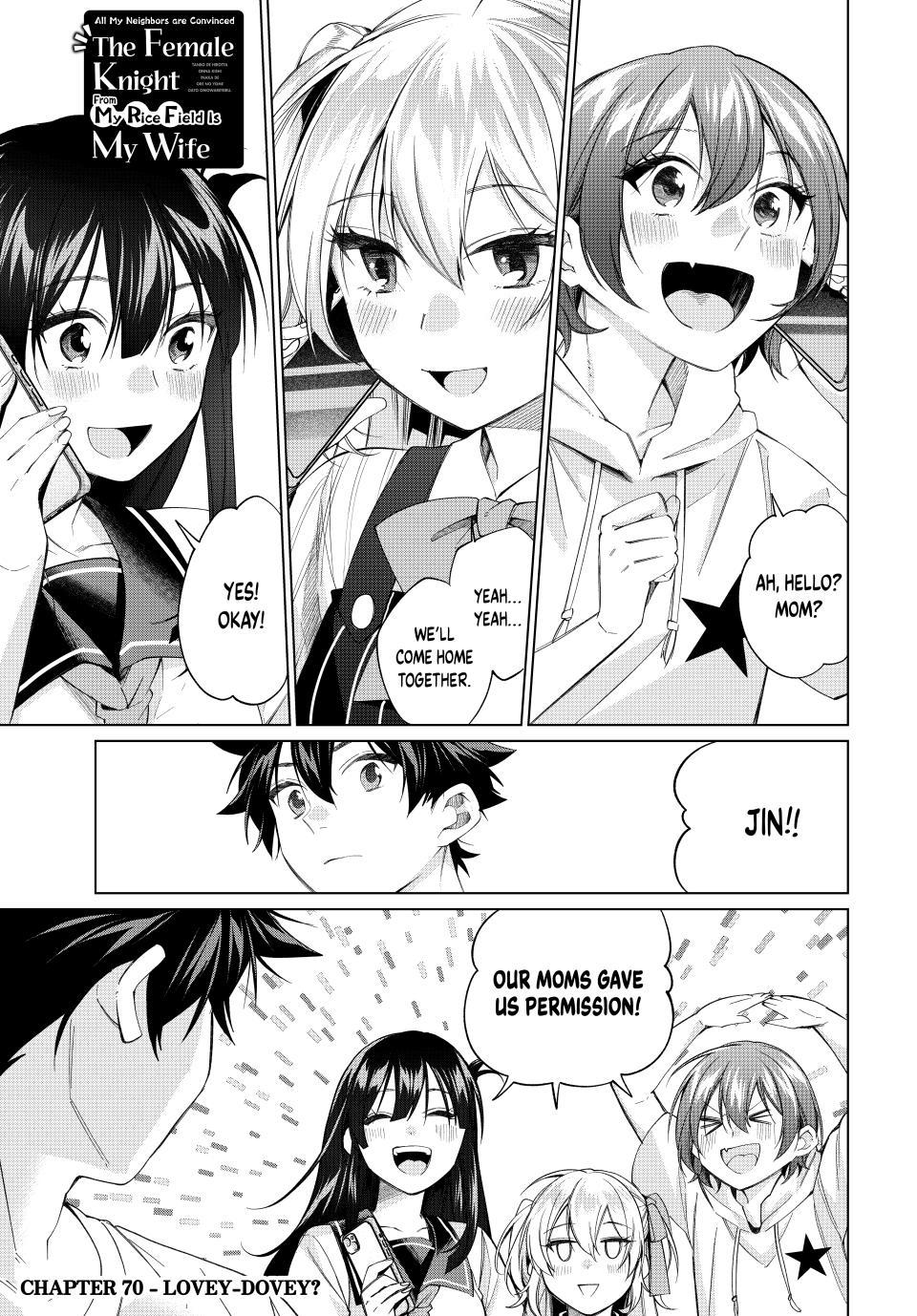 I Found a Female Knight in a Rice Field, in the Countryside They Think She’s My Wife chapter 70 page 1