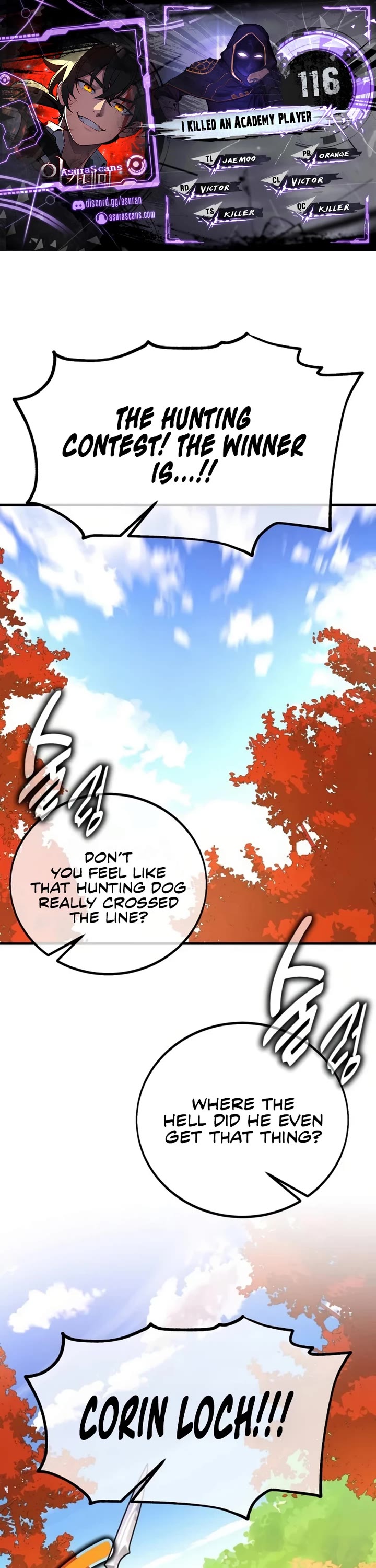I Killed an Academy Player chapter 116 page 1