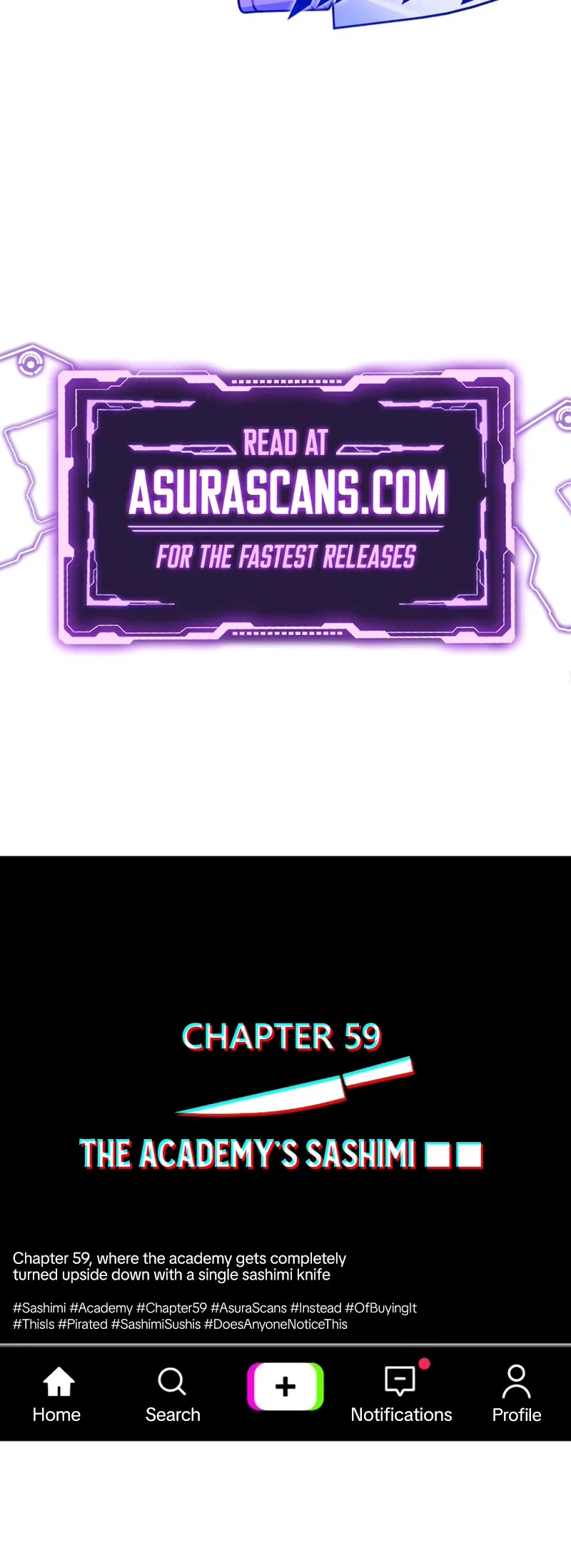 I Took Over the Academy With a Single Sashimi Knife chapter 58 page 71