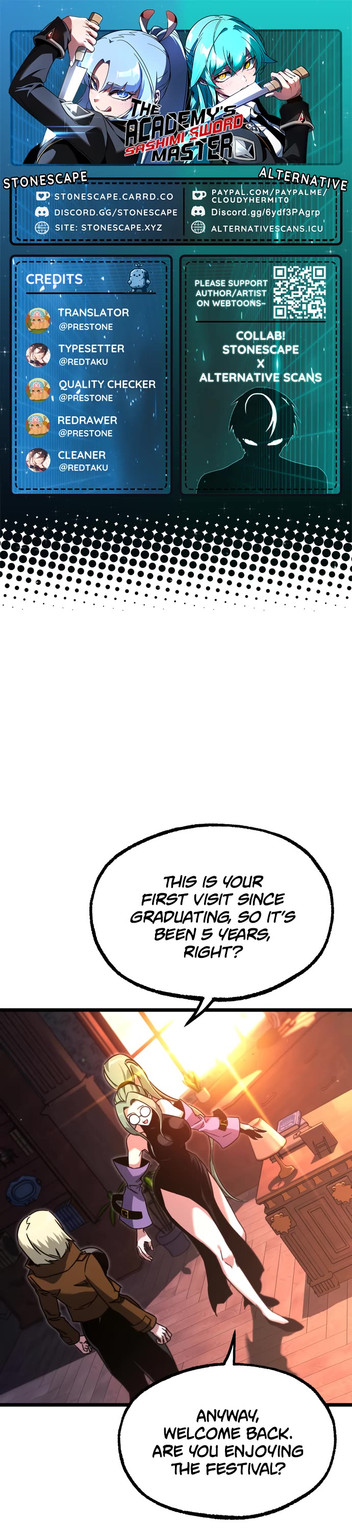 I Took Over the Academy With a Single Sashimi Knife chapter 60 page 1