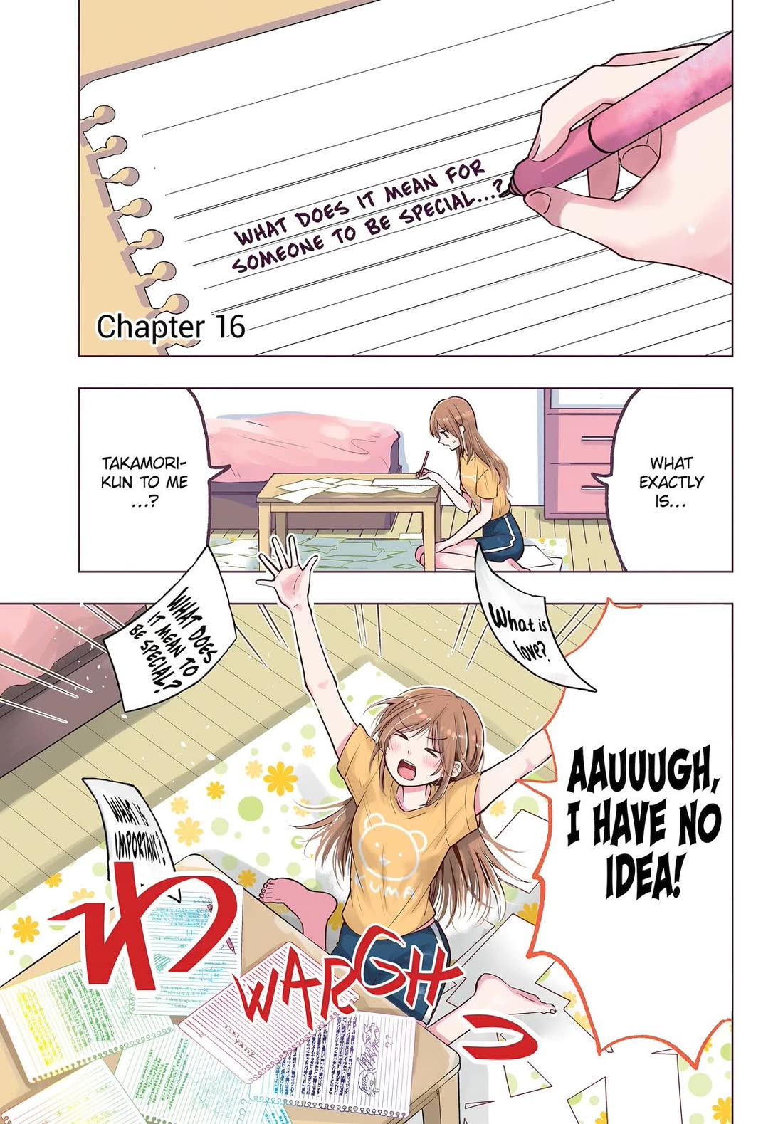 I Wanna Shut Up Takamori-kun chapter 16 page 1