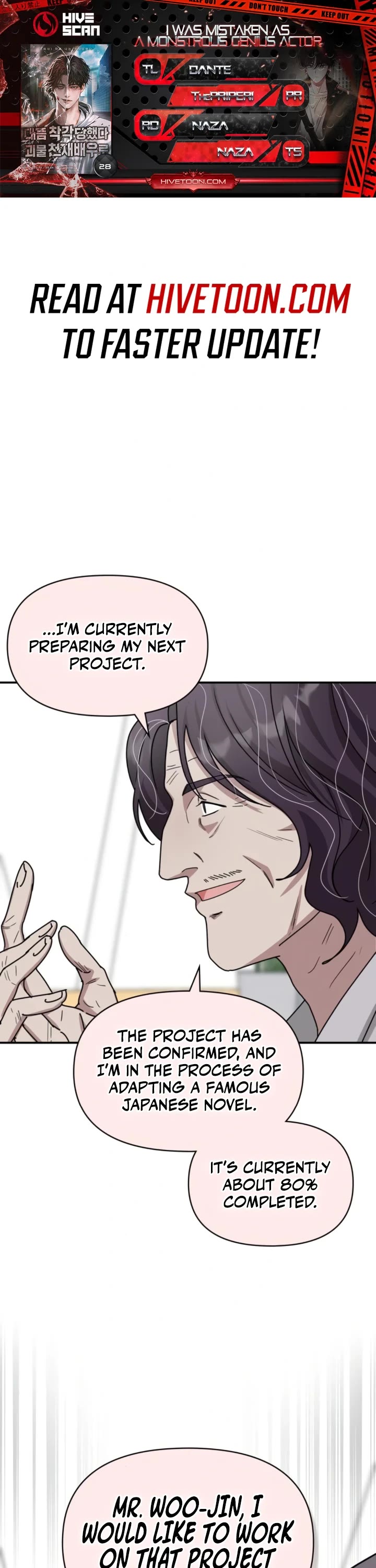 I Was Mistaken As a Monstrous Genius Actor chapter 28 page 1