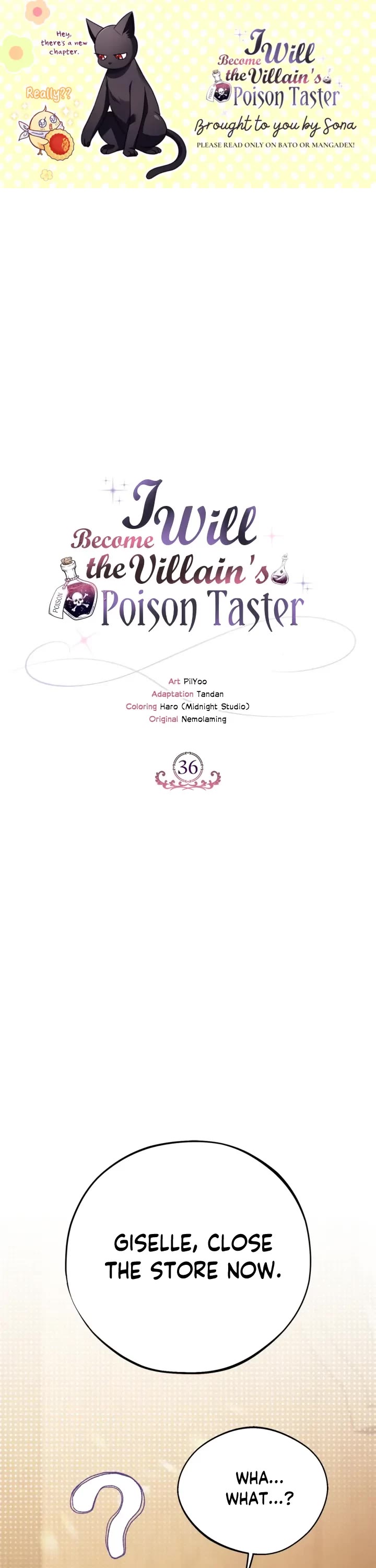 I Will Become the Villain's Poison Taster chapter 36 page 1