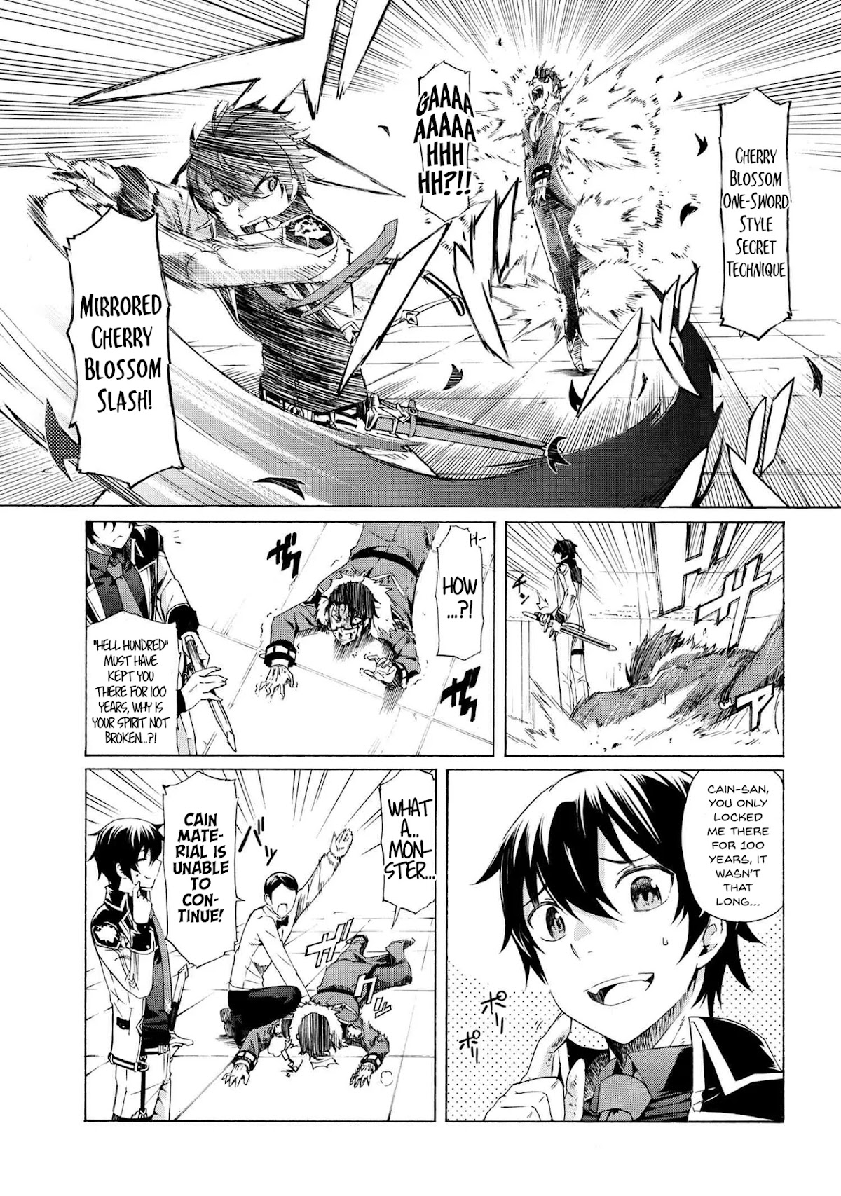 I Kept Pressing the 100-Million-Year Button and Came Out on Top: The Unbeatable Reject Swordsman	 chapter 10.1 page 14