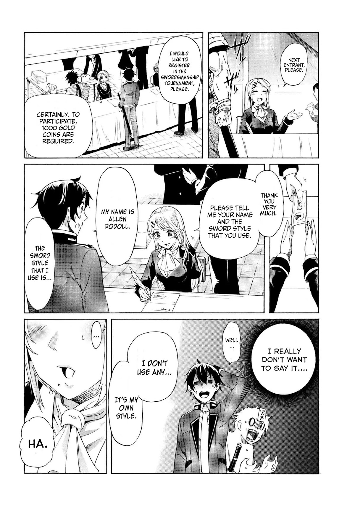 I Kept Pressing the 100-Million-Year Button and Came Out on Top: The Unbeatable Reject Swordsman	 chapter 2.1 page 15