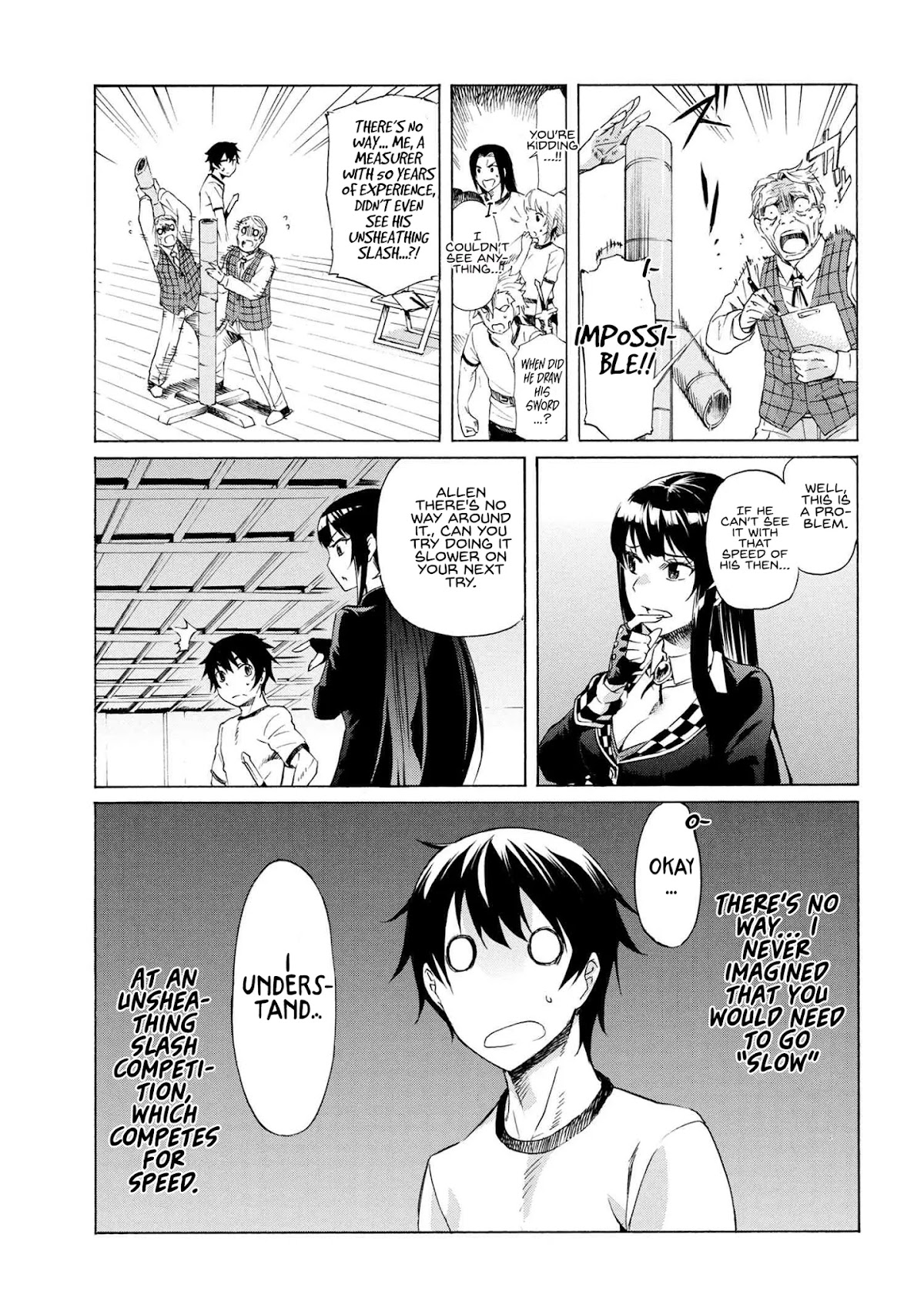 I Kept Pressing the 100-Million-Year Button and Came Out on Top: The Unbeatable Reject Swordsman	 chapter 8.1 page 14
