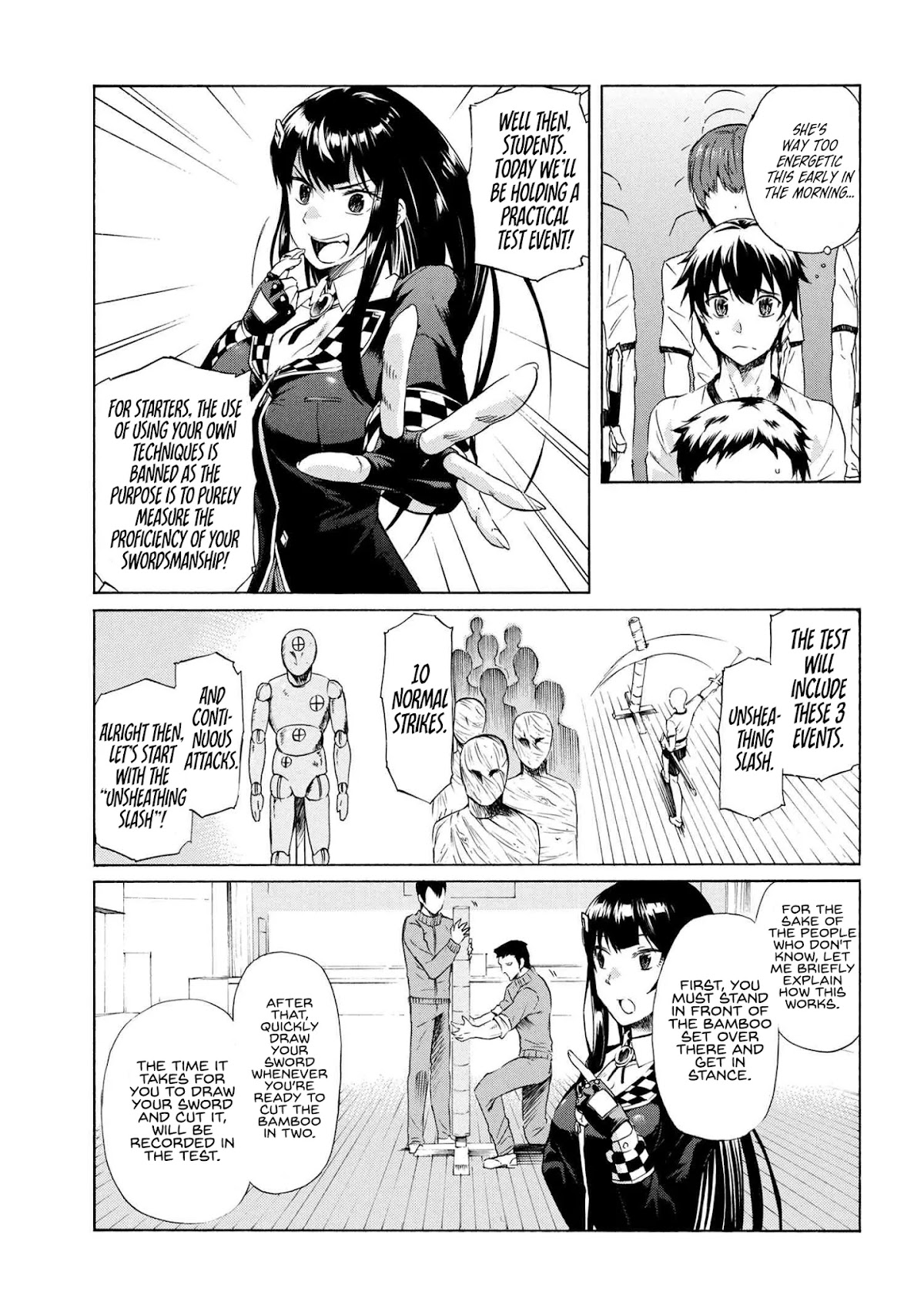 I Kept Pressing the 100-Million-Year Button and Came Out on Top: The Unbeatable Reject Swordsman	 chapter 8.1 page 8
