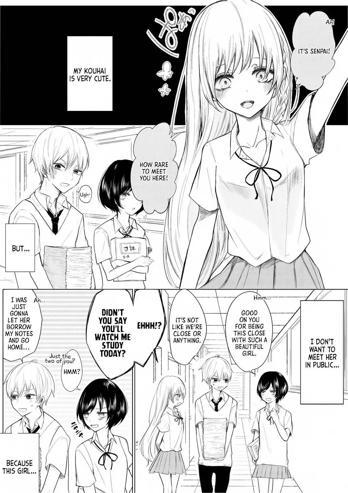 Ichizu de Bitch na Kouhai chapter 3 page 1