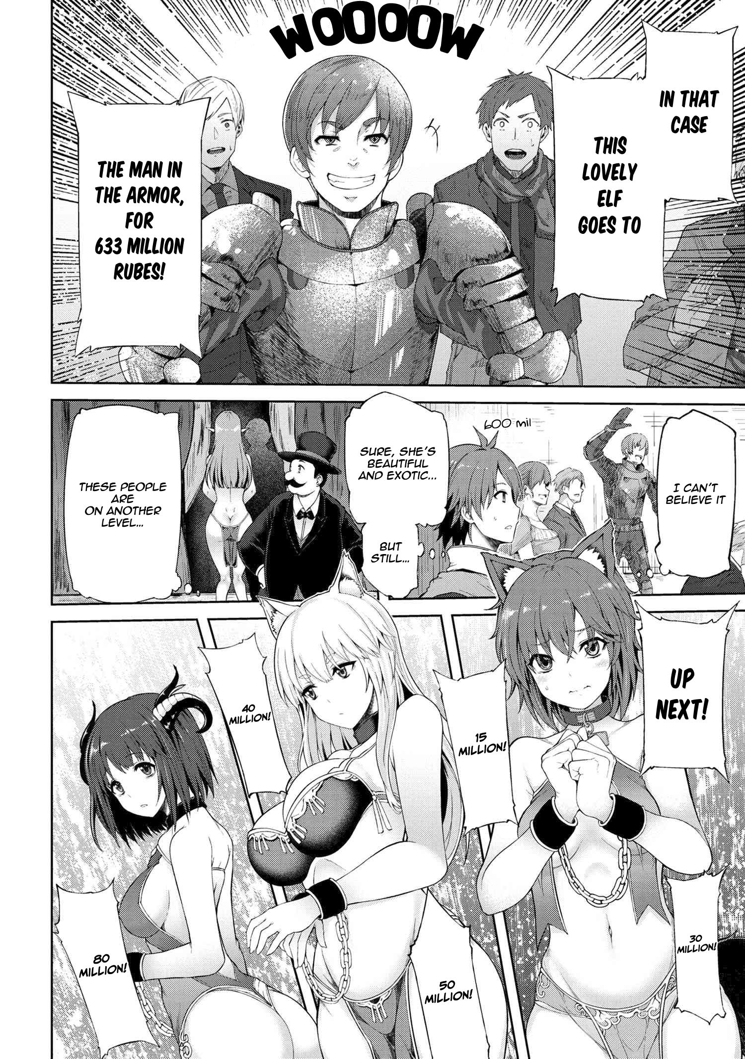 Ie ga Moete Jinsei Dou Demo Yoku Natta kara, Nokotta Nakenashi no Kin de Dark Elf no Dorei o Katta chapter 1 page 18