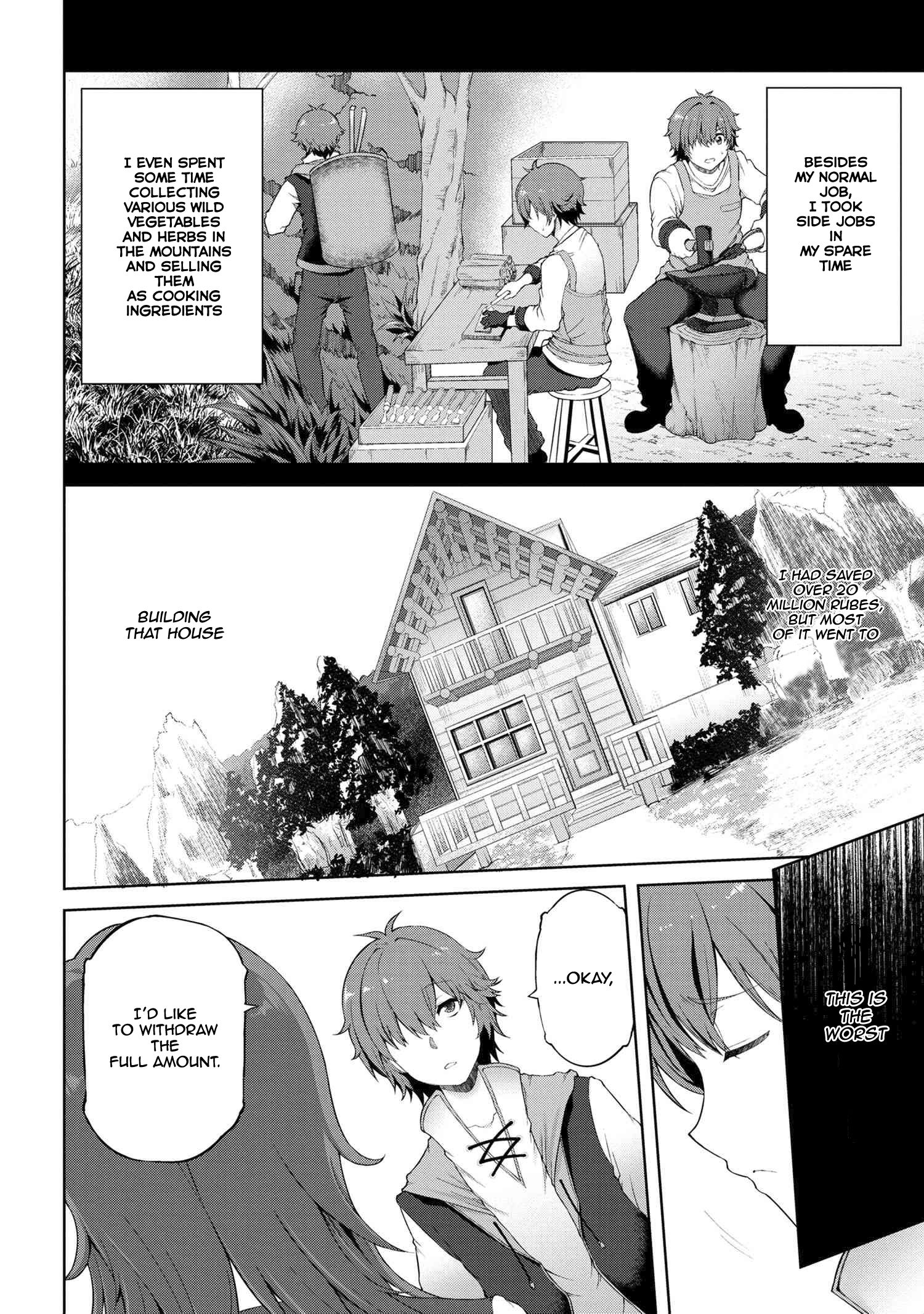 Ie ga Moete Jinsei Dou Demo Yoku Natta kara, Nokotta Nakenashi no Kin de Dark Elf no Dorei o Katta chapter 1 page 9