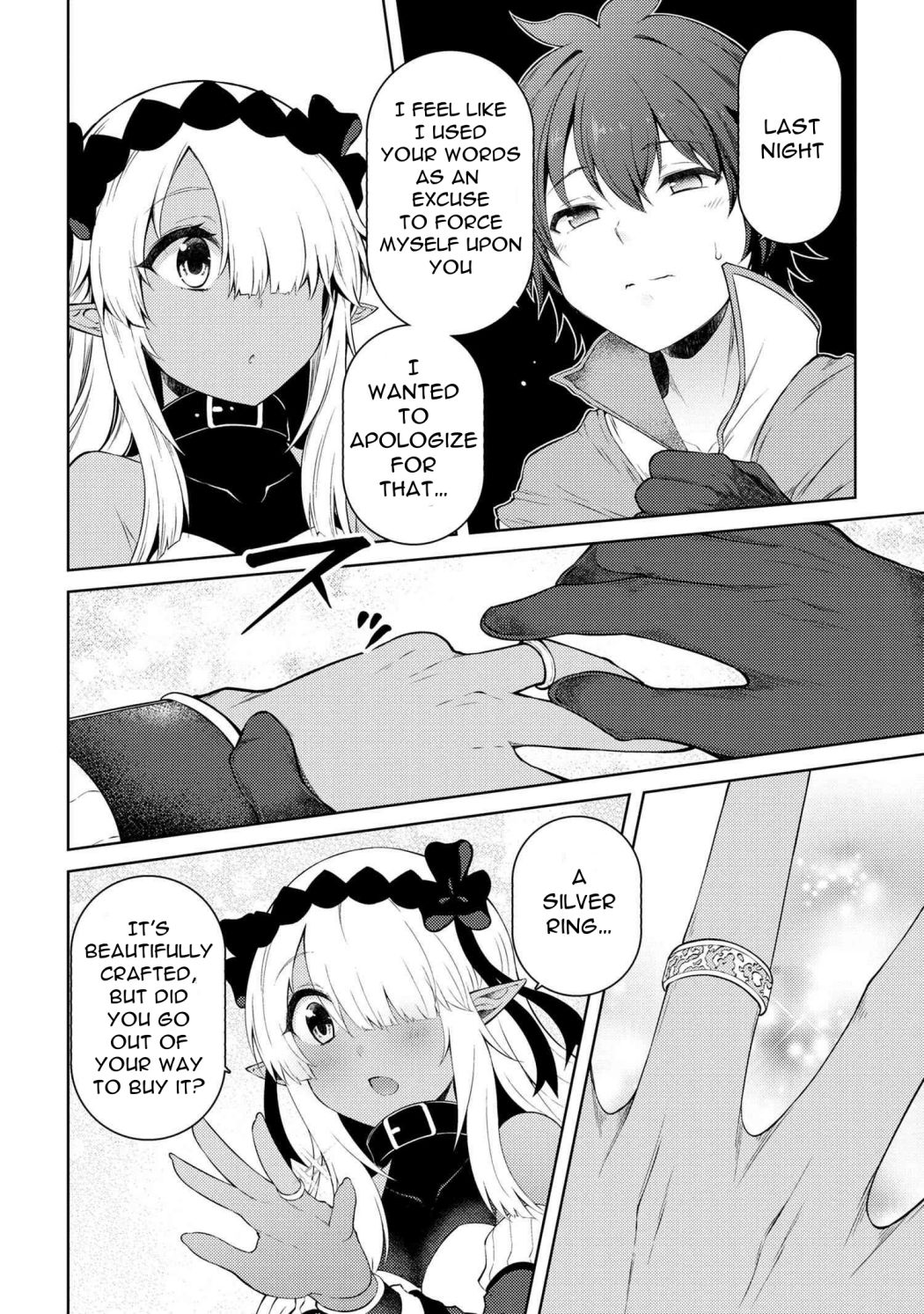 Ie ga Moete Jinsei Dou Demo Yoku Natta kara, Nokotta Nakenashi no Kin de Dark Elf no Dorei o Katta chapter 11.5 page 13