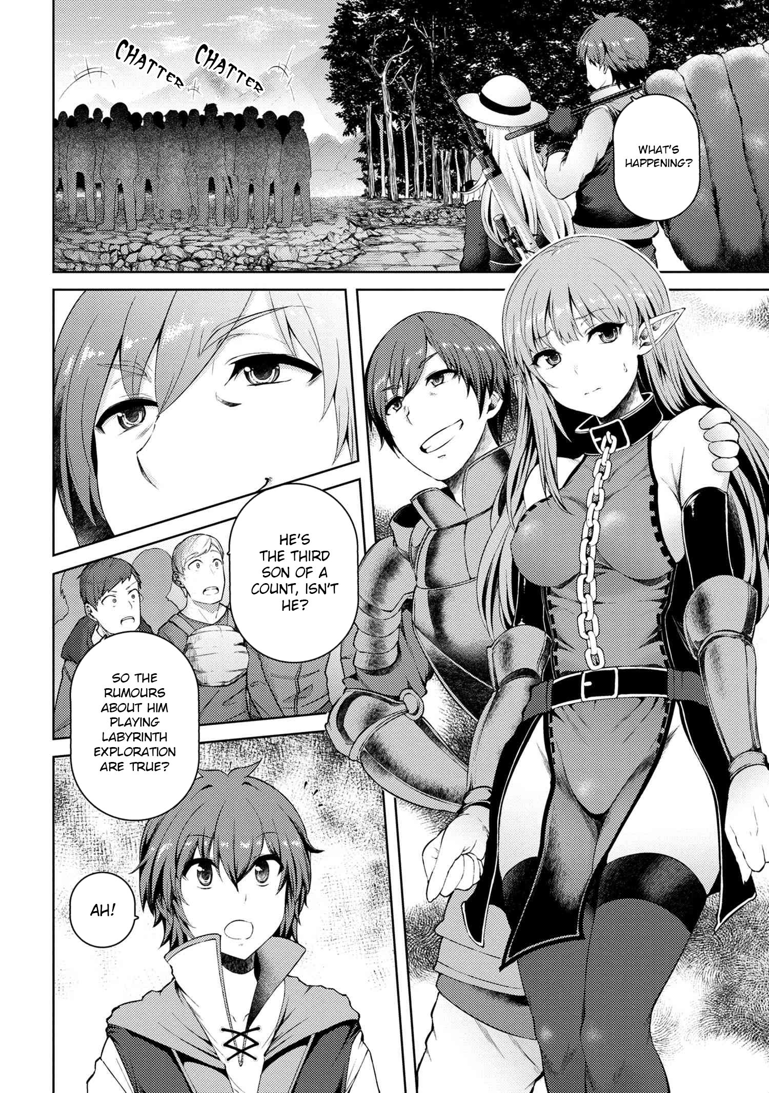 Ie ga Moete Jinsei Dou Demo Yoku Natta kara, Nokotta Nakenashi no Kin de Dark Elf no Dorei o Katta chapter 4.2 page 6