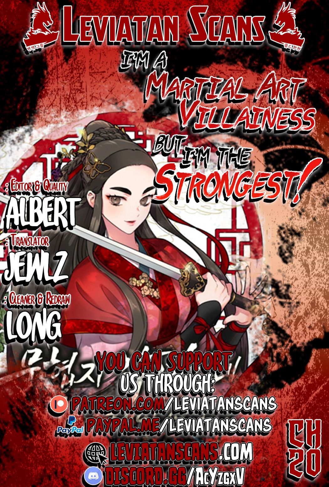 I'm a Martial Art Villainess but I'm the Strongest! chapter 20 page 1