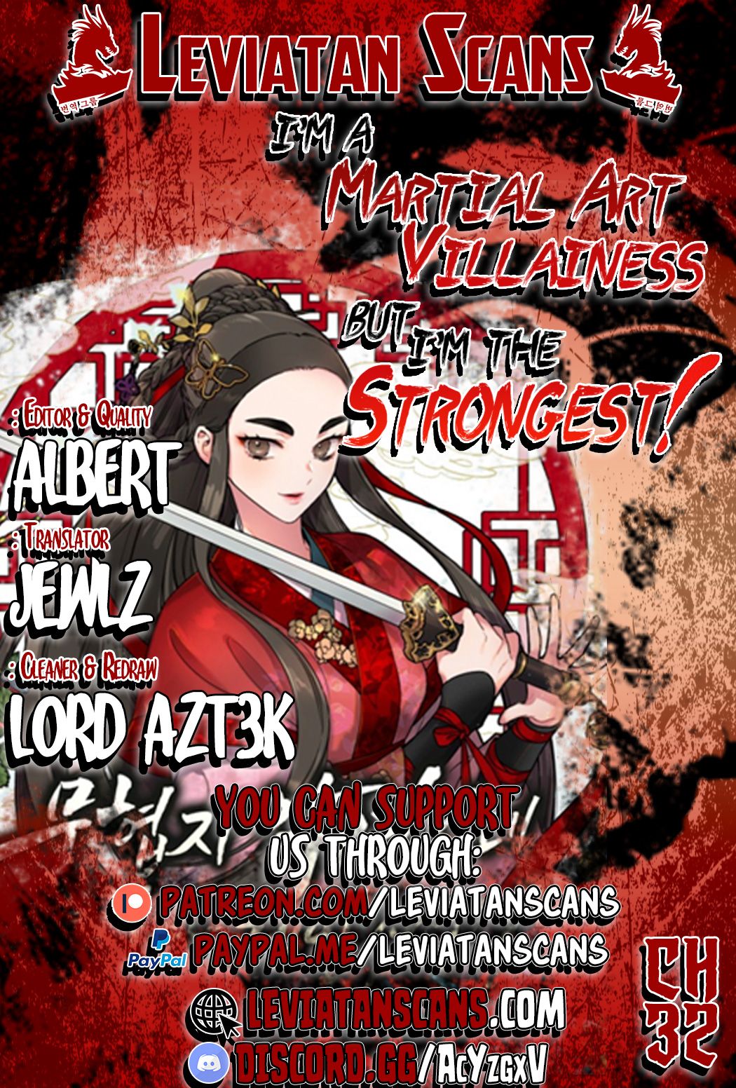 I'm a Martial Art Villainess but I'm the Strongest! chapter 32 page 1