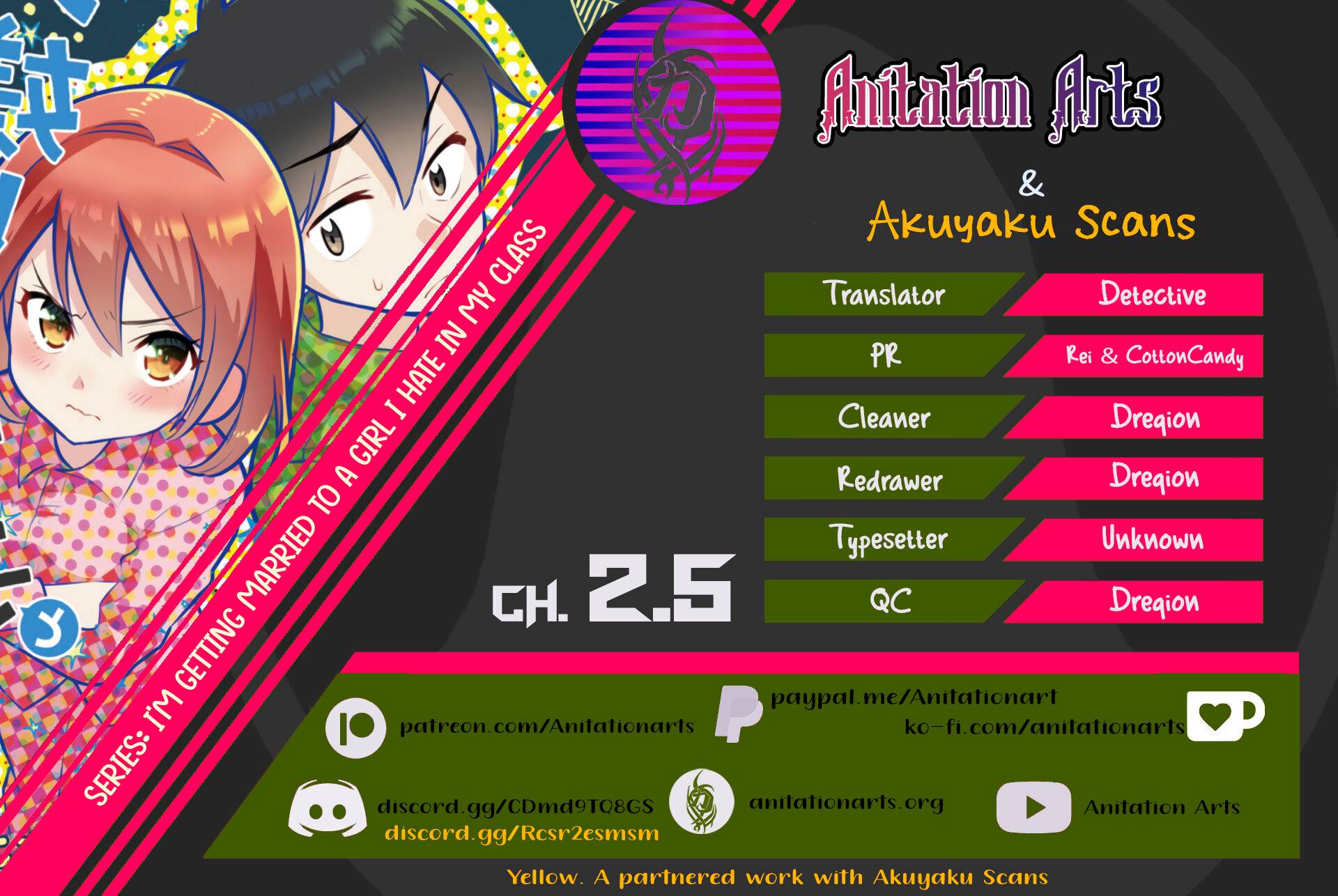 Im Getting Married to a Girl I Hate in My Class chapter 2.5 page 1